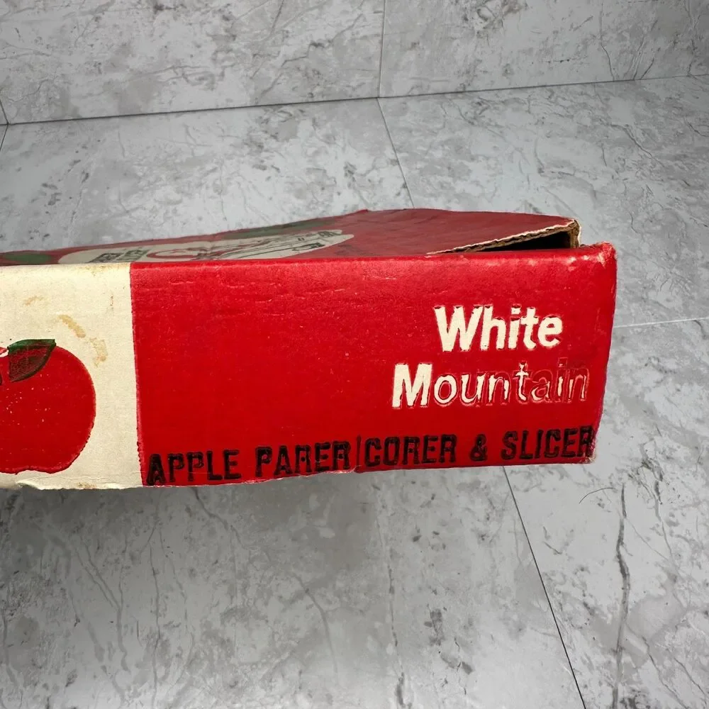 White Mountain Apple Parer Corer & Slicer in Box Canning Vintage Antique
